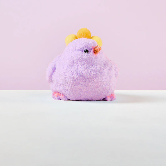 Flocked Purple Chick Taba Squishy