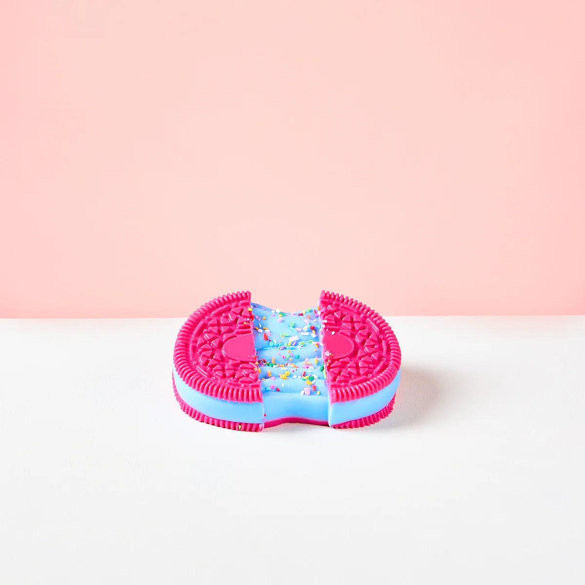 Fuchsia-blue Stretchy Cookie Sandwich Taba Squishy