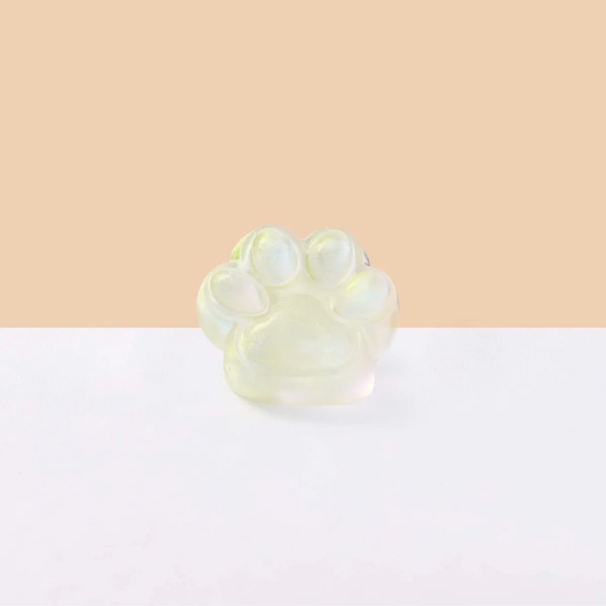 Glitter Light-yellow Paw Taba Squishy