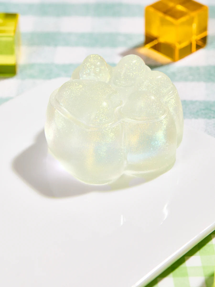Glitter Light-yellow Paw Taba Squishy