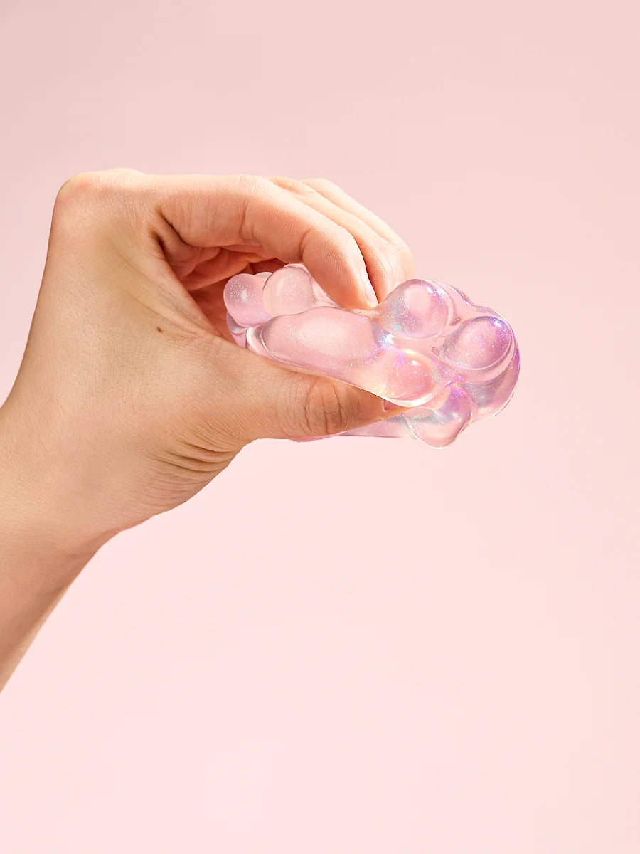 Glitter Pink Paw Taba Squishy