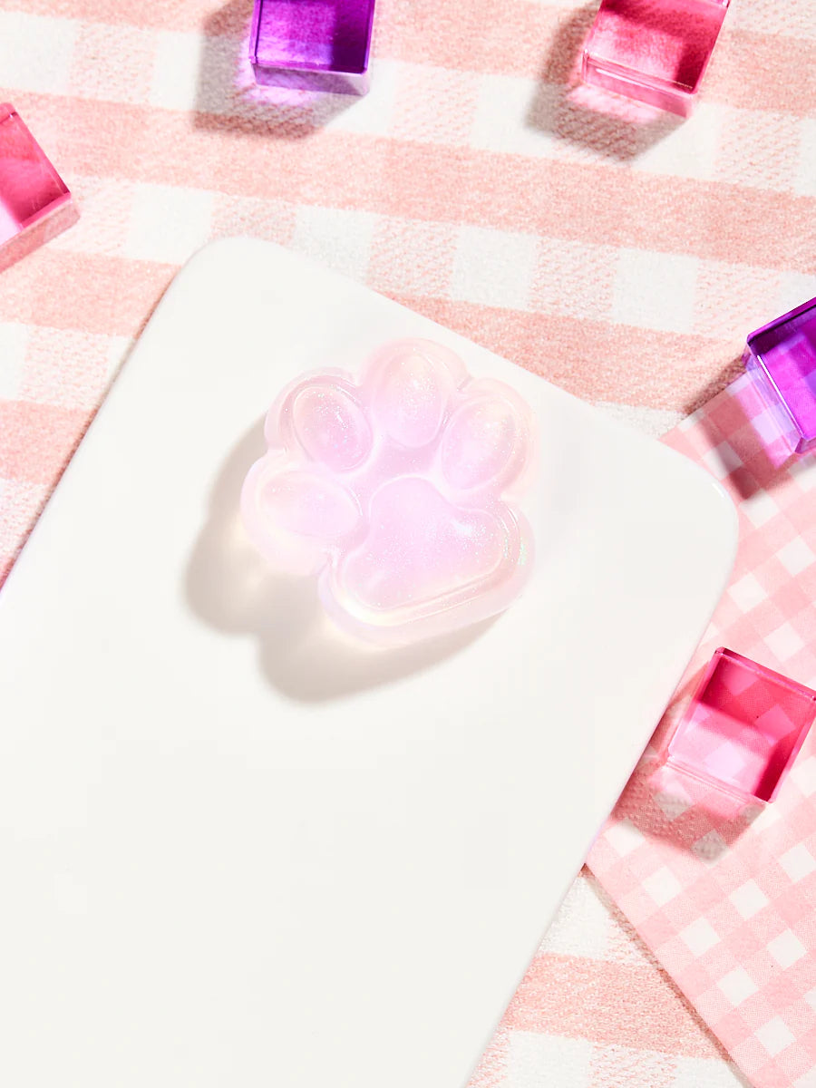 Glitter Pink Paw Taba Squishy