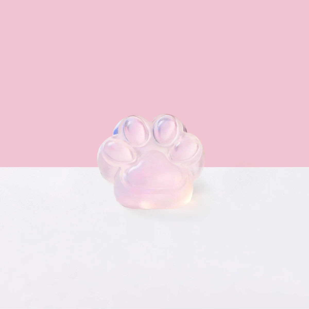 Glitter Pink Paw Taba Squishy