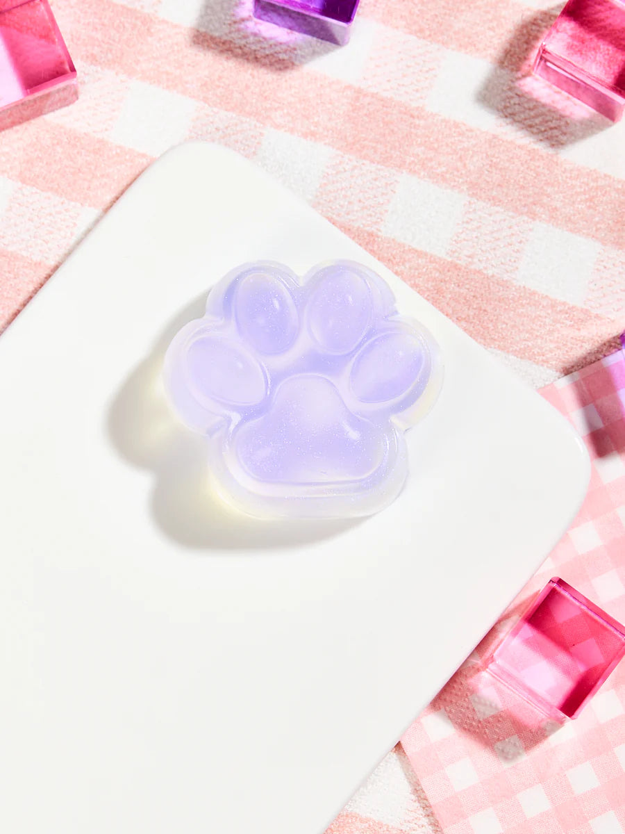 Glitter Purple Paw Taba Squishy