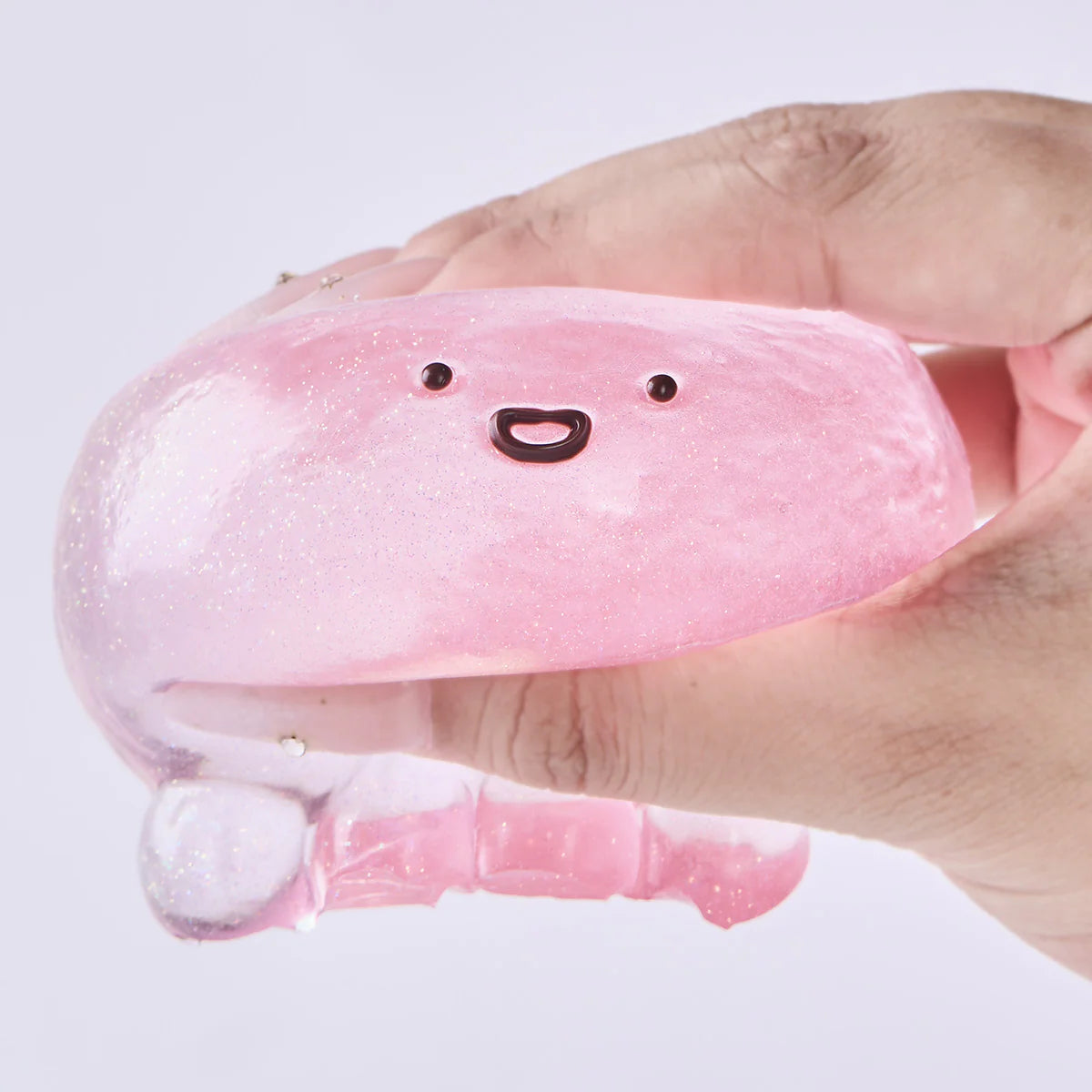 Glitter Transparent-pink Octopus Taba Squishy