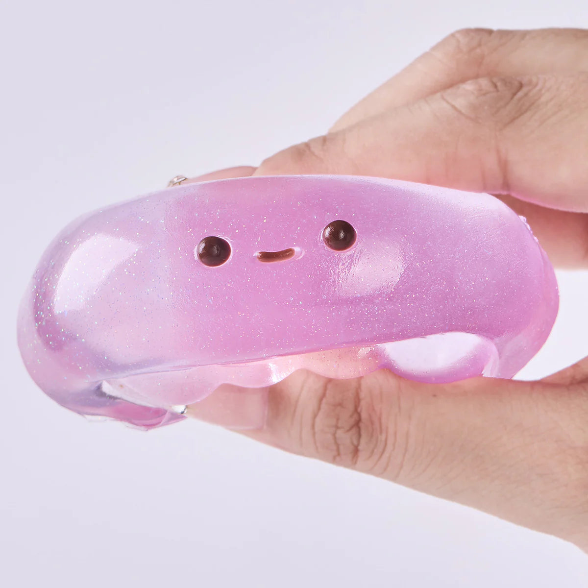 Glitter Transparent-purple Jellyfish Taba Squishy
