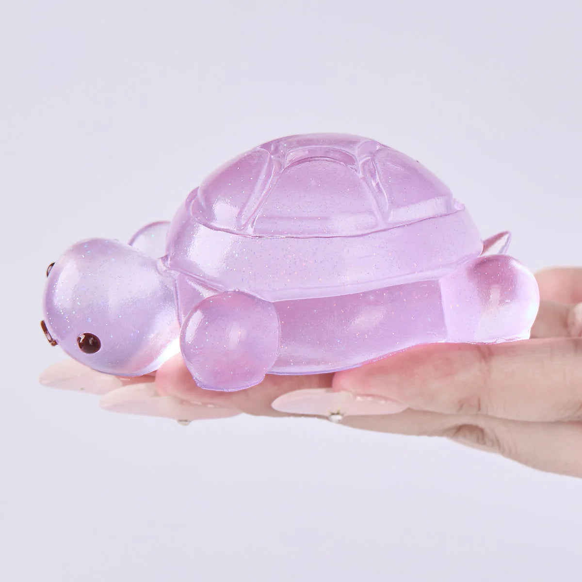 Glitter Transparent-purple Turtle Taba Squishy
