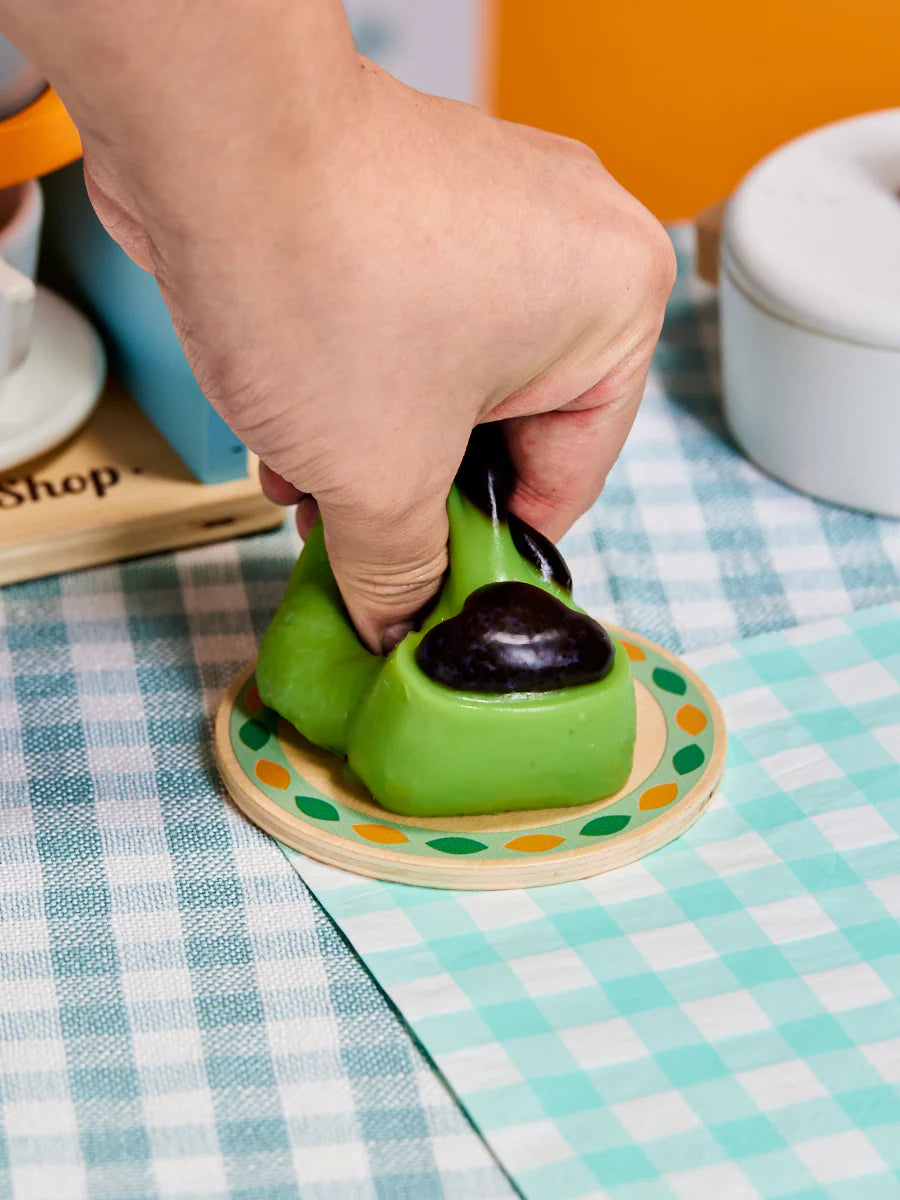 Green-black Cat Paw Taba Squishy