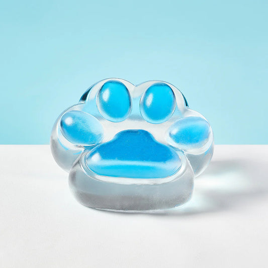 Jumbo Transparent-blue Paw Taba Squishy