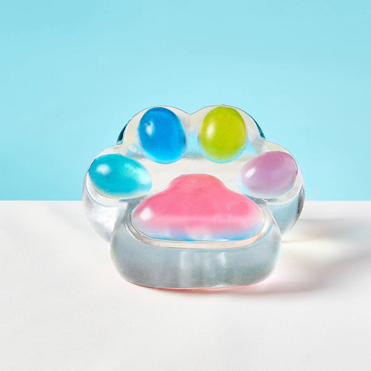 Jumbo Transparent-colorful Paw Taba Squishy