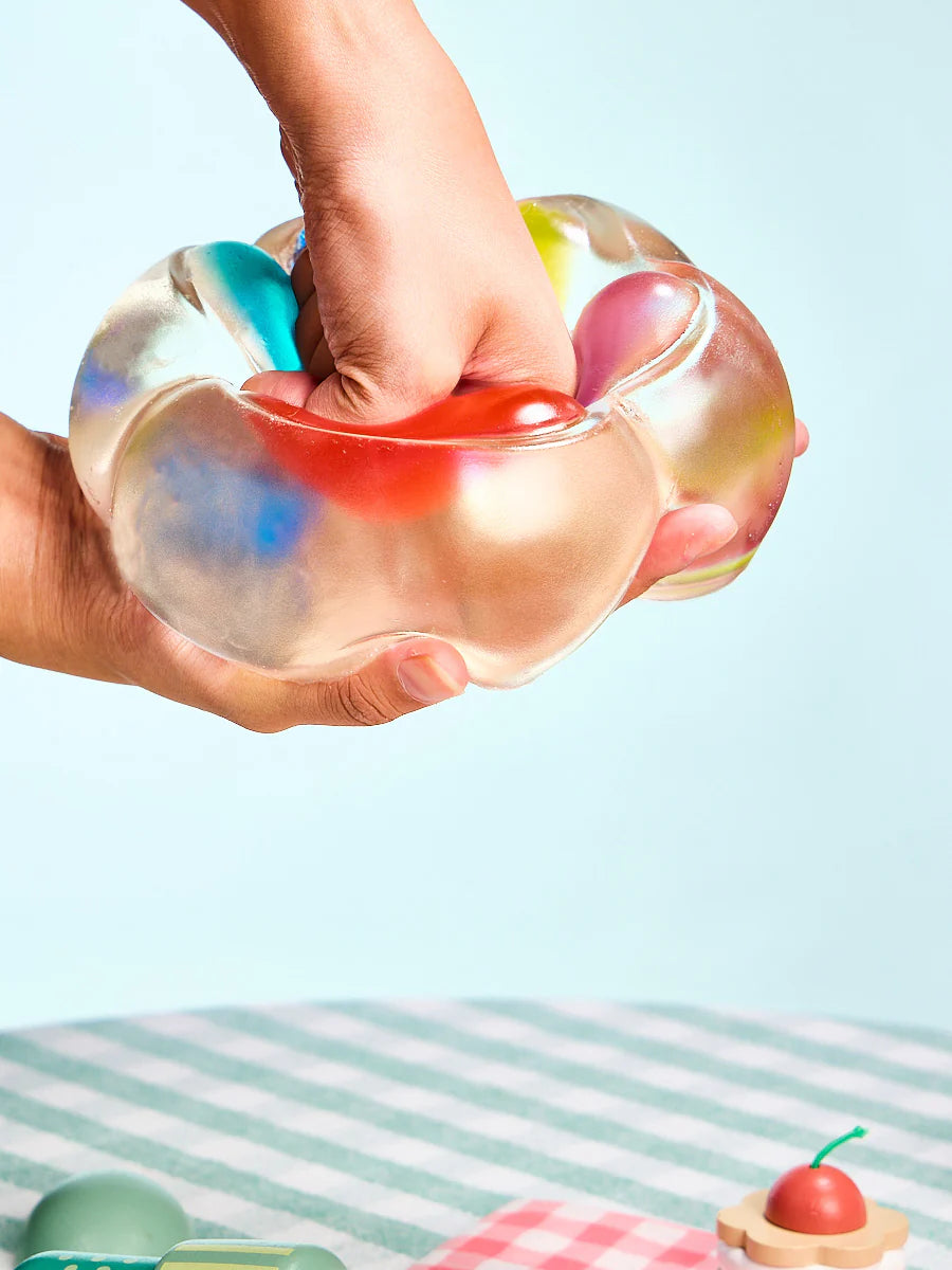 Jumbo Transparent-colorful Paw Taba Squishy
