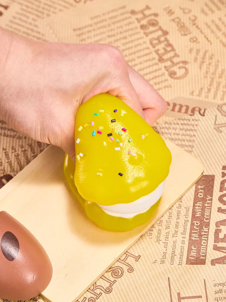 Lemon Sandwich Biscuit Taba Squishy