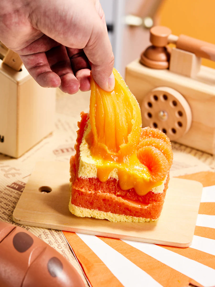 Orange Toast Taba Squishy
