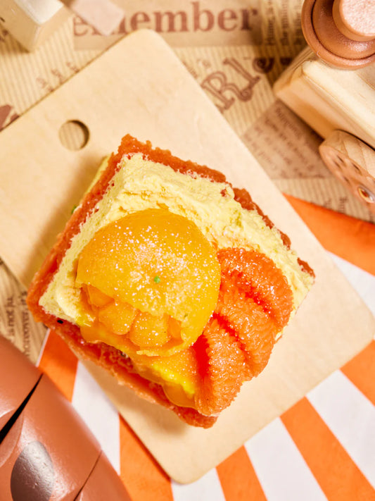Orange Toast Taba Squishy