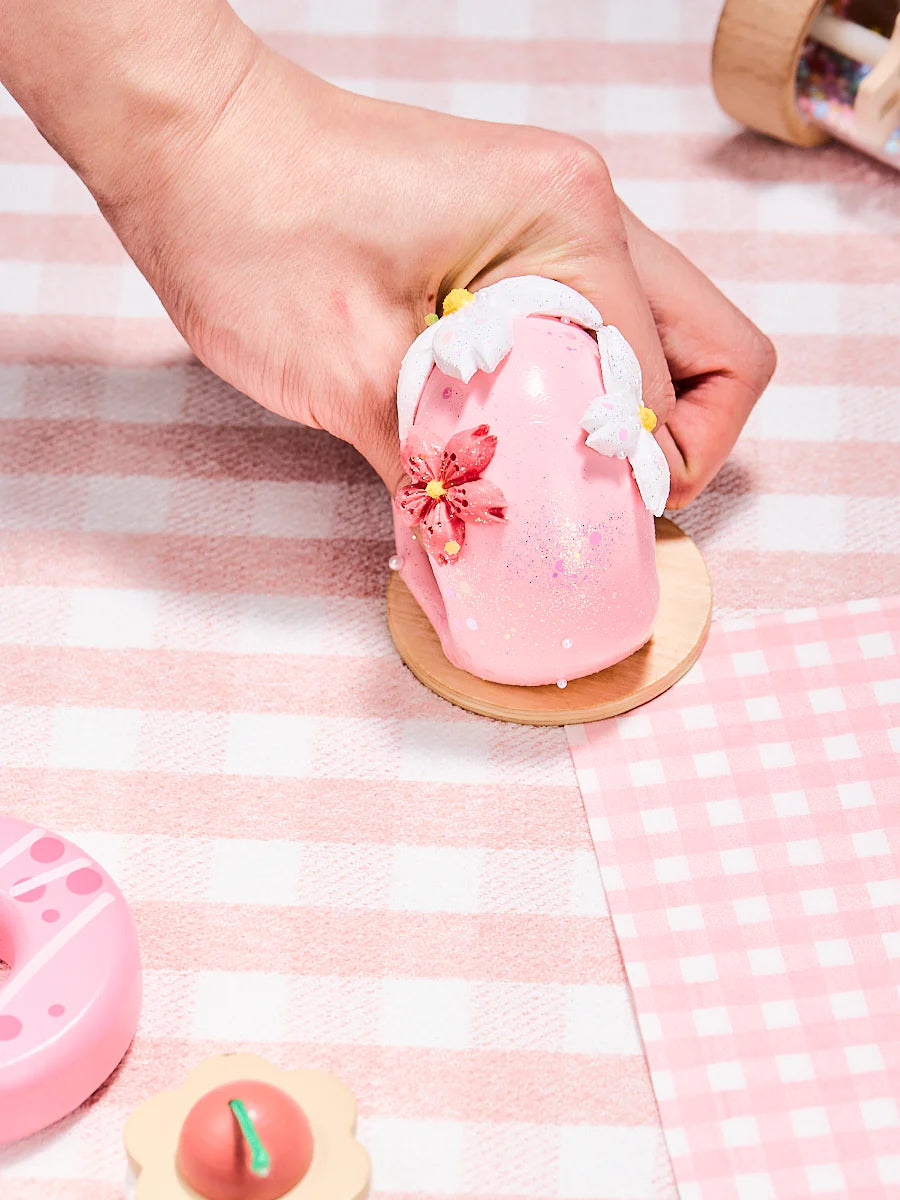 Pink Daifuku with Sakura Taba Squishy