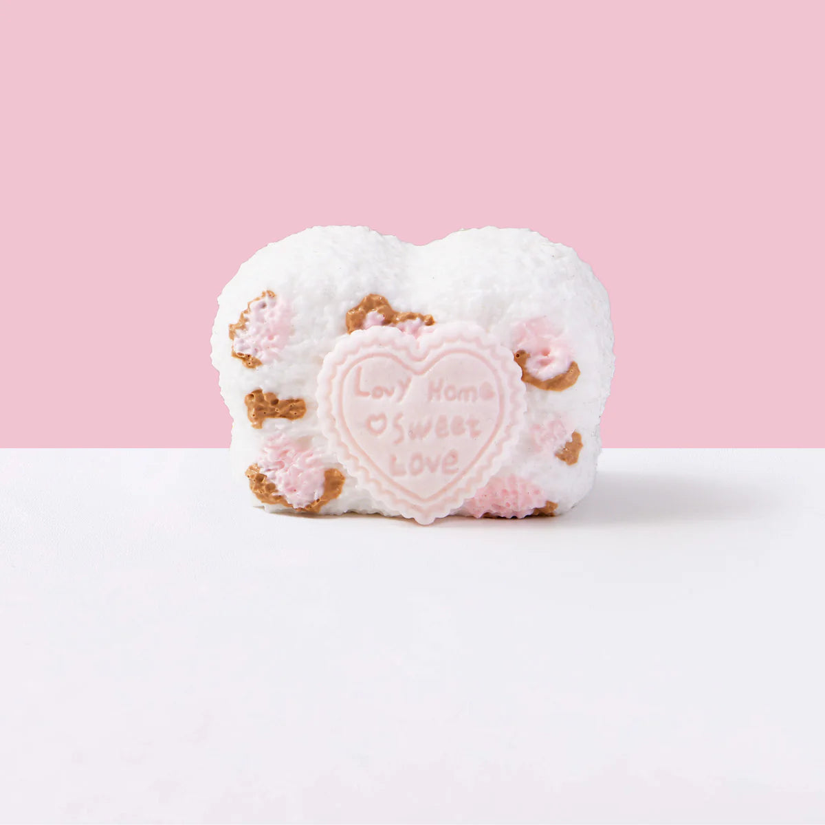 Pink Heart Rice Ball Taba Squishy