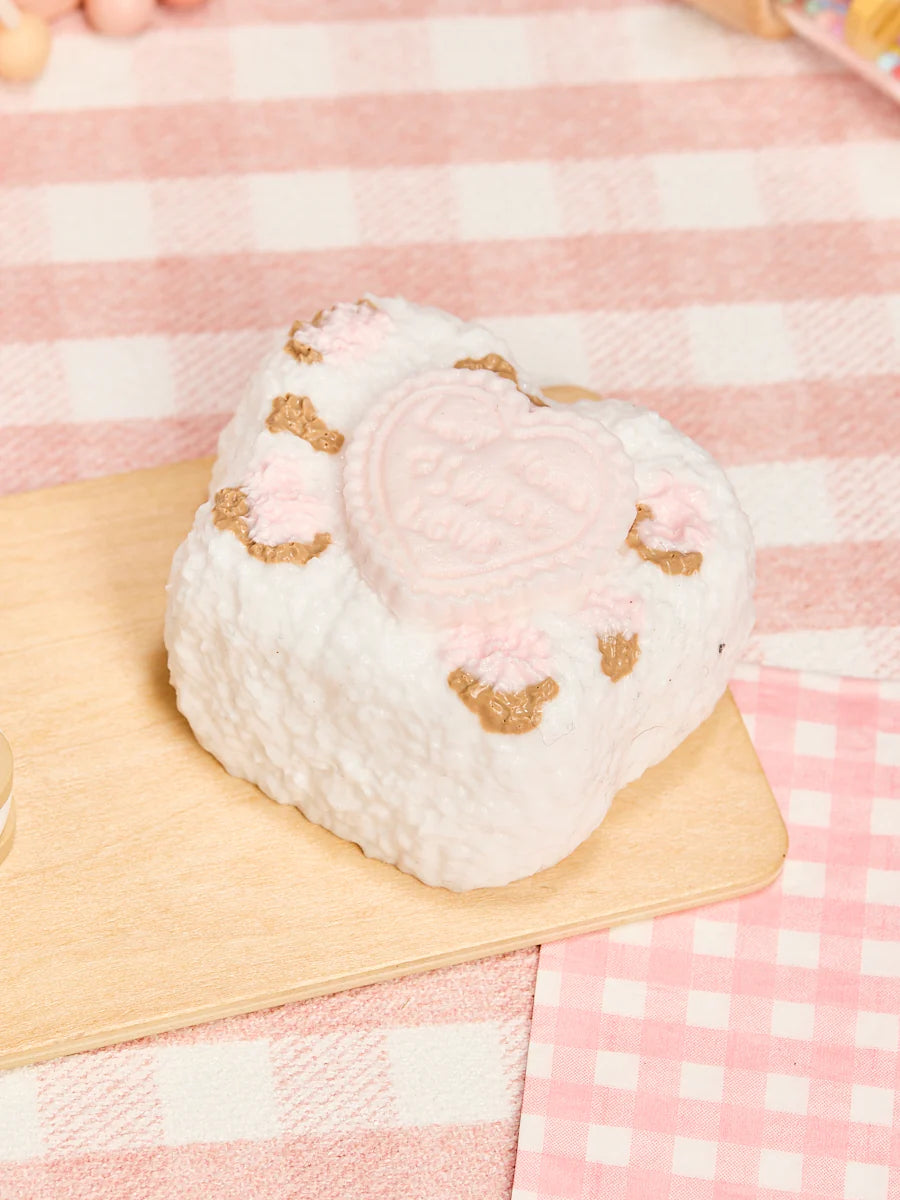 Pink Heart Rice Ball Taba Squishy