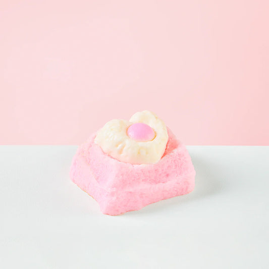 Pink Heart Toast Taba Squishy