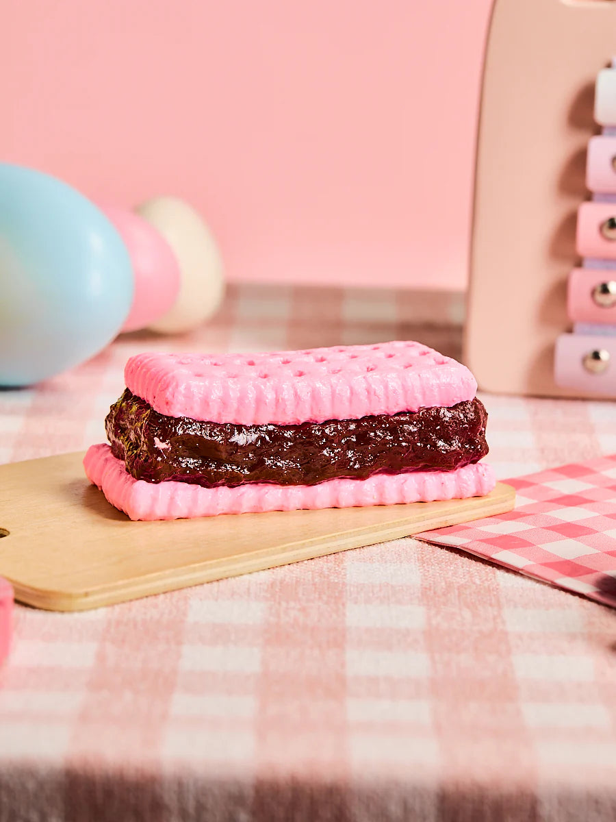 Pink Sandwich Cookie Taba Squishy