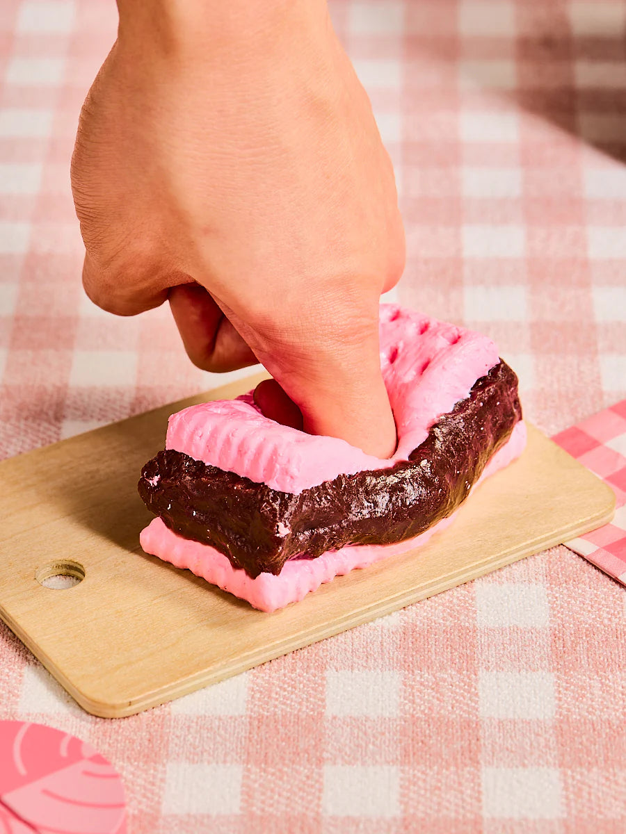 Pink Sandwich Cookie Taba Squishy