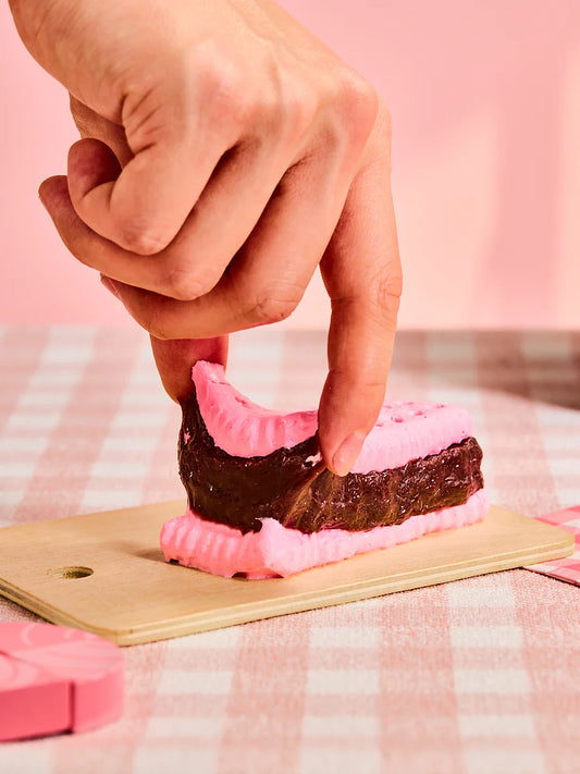 Pink Sandwich Cookie Taba Squishy