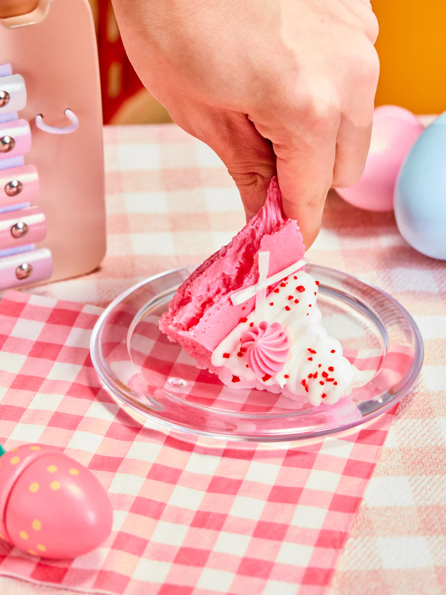 Pink Triangle Cake Taba Squishy