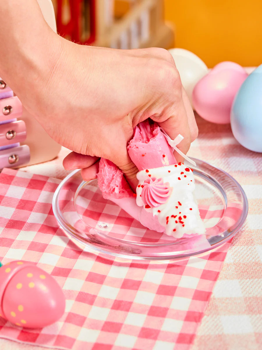 Pink Triangle Cake Taba Squishy