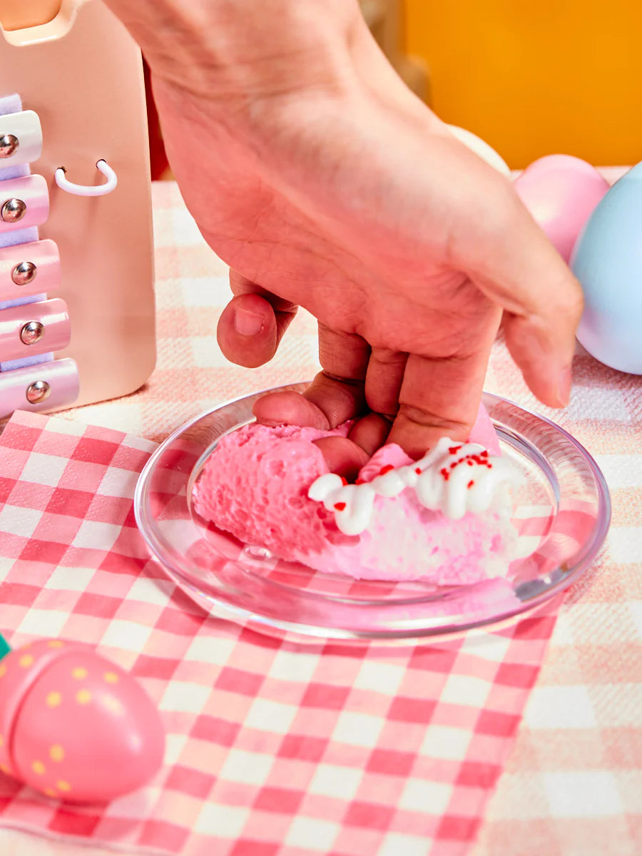 Pink Triangle Cake Taba Squishy