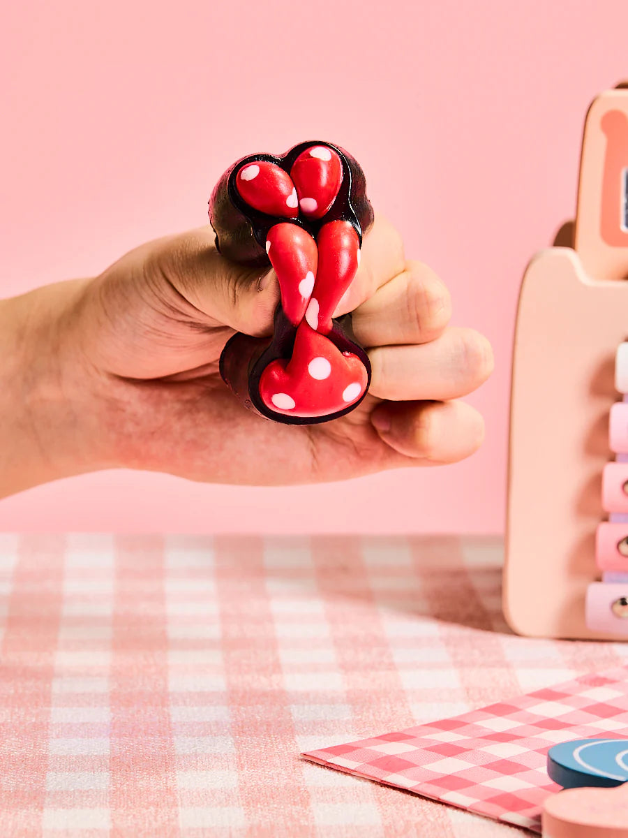 Red Dots Paw Taba Squishy