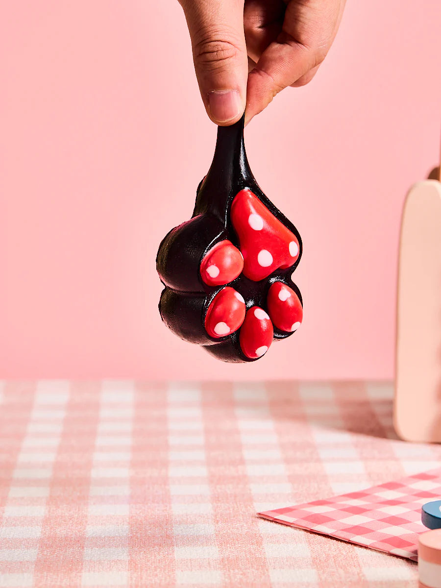 Red Dots Paw Taba Squishy