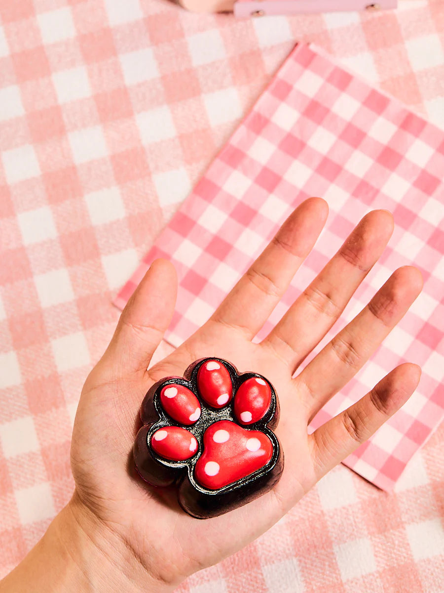 Red Dots Paw Taba Squishy