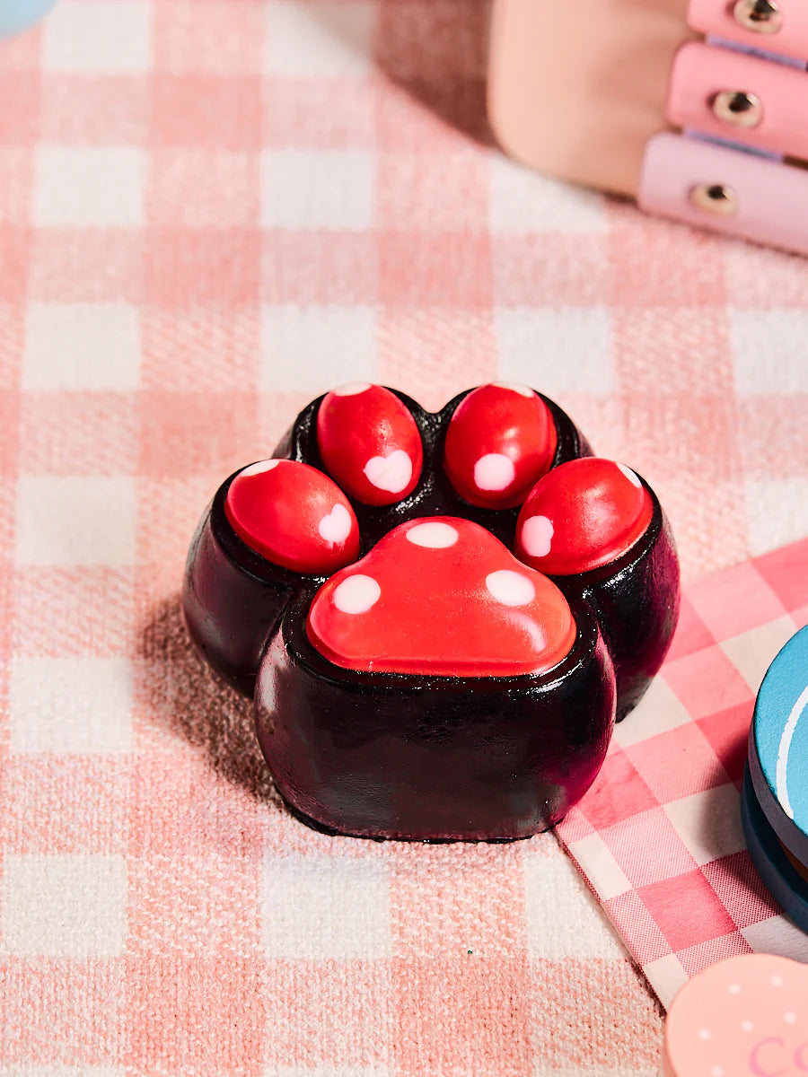 Red Dots Paw Taba Squishy