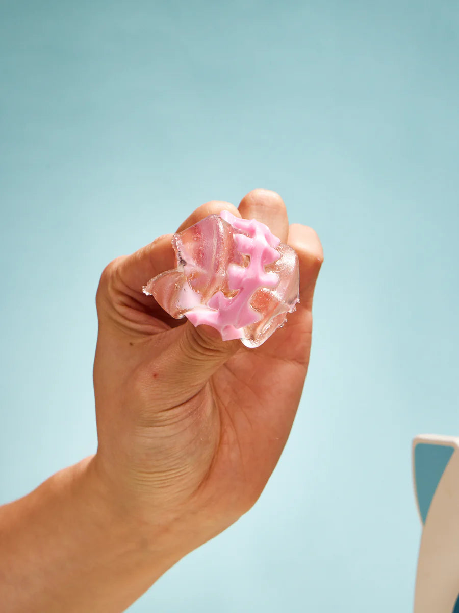 Transparen-pink Fish Bone Taba Squishy