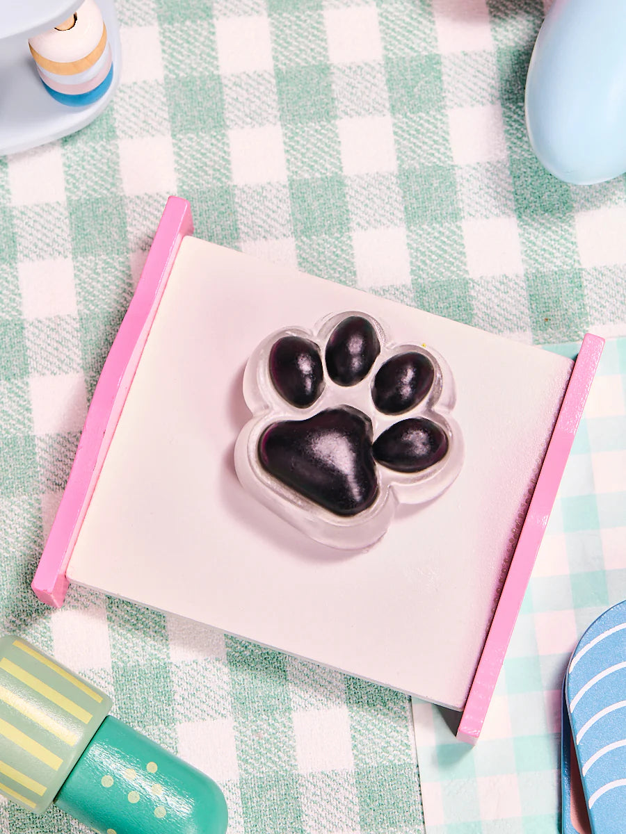 Transparent-black Paw Taba Squishy