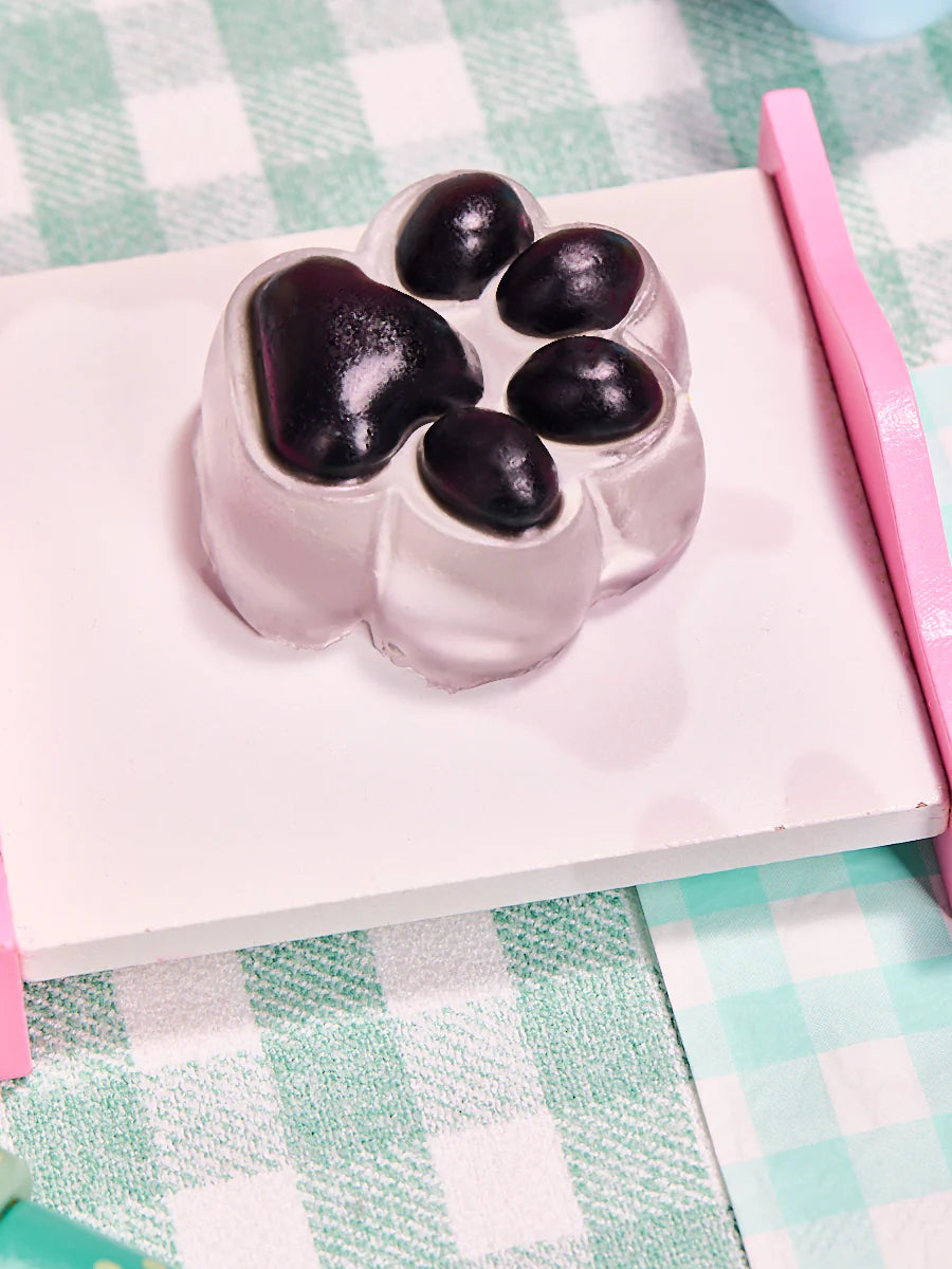 Transparent-black Paw Taba Squishy