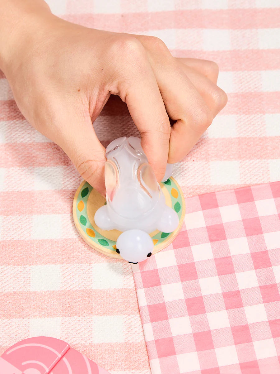 Transparent-blue Turtle Taba Squishy