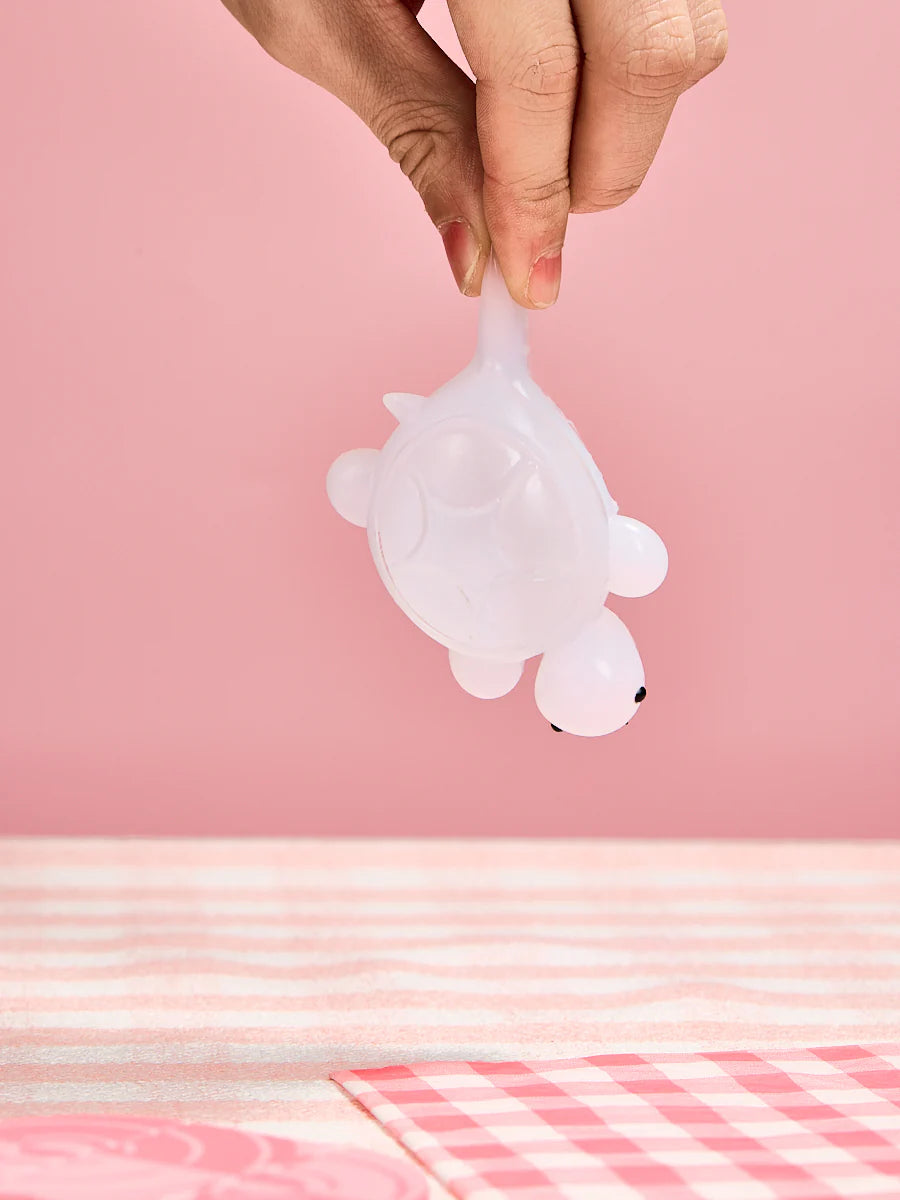 Transparent-blue Turtle Taba Squishy
