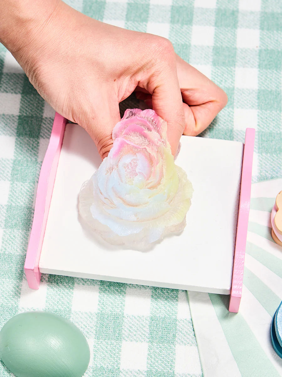 Transparent-colorful Peony Flower Taba Squishy