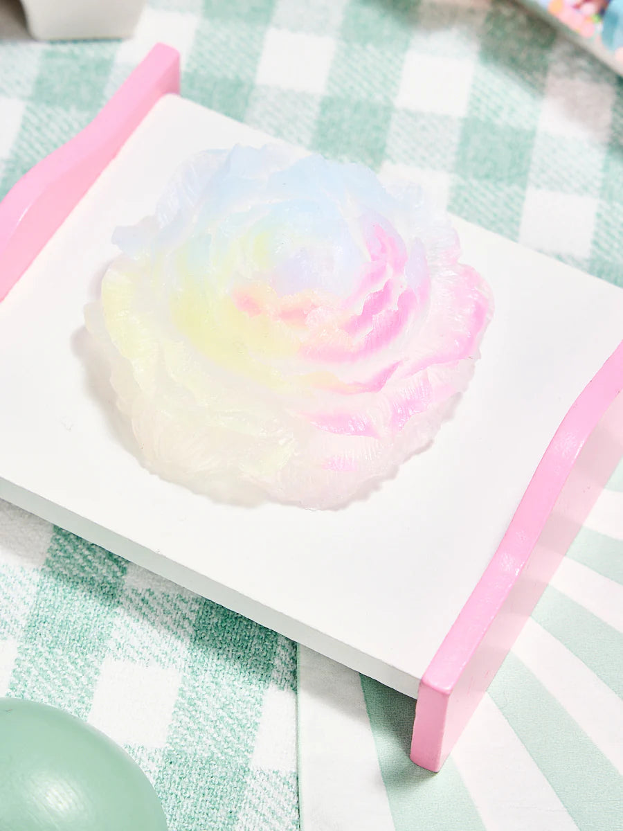 Transparent-colorful Peony Flower Taba Squishy