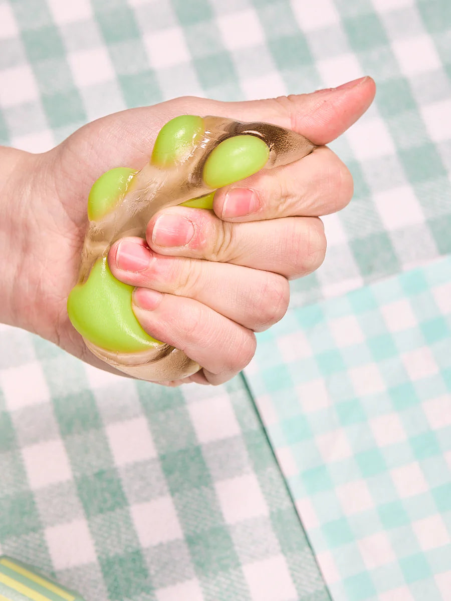 Transparent-green Paw Taba Squishy