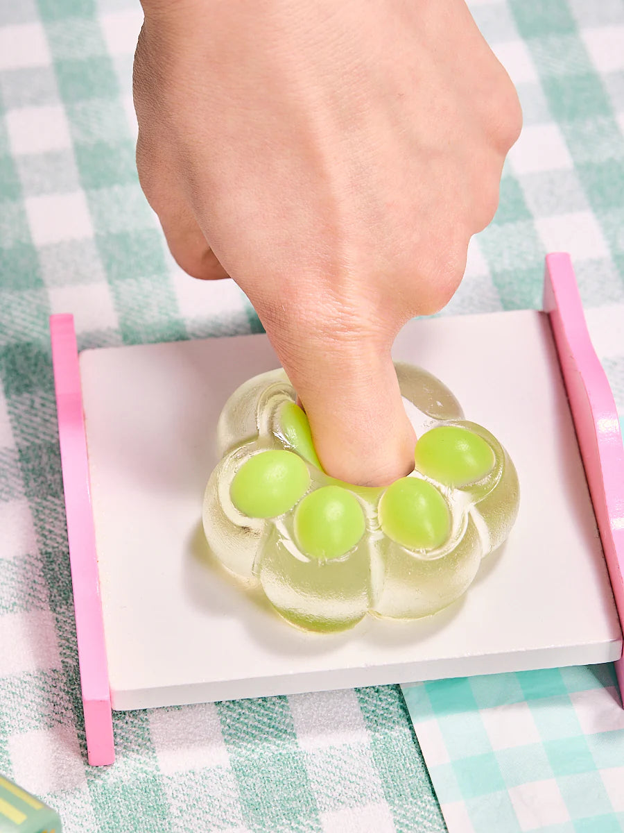 Transparent-green Paw Taba Squishy