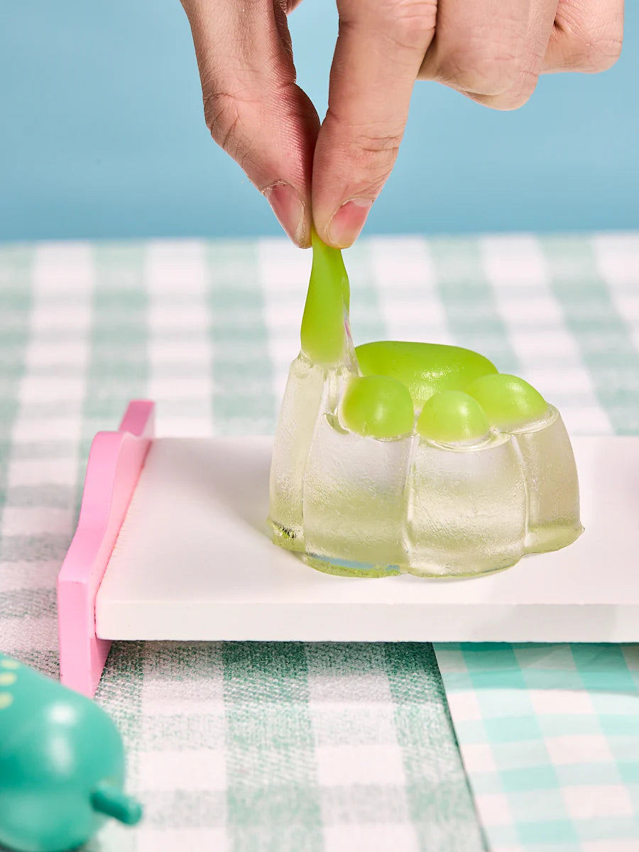 Transparent-green Paw Taba Squishy