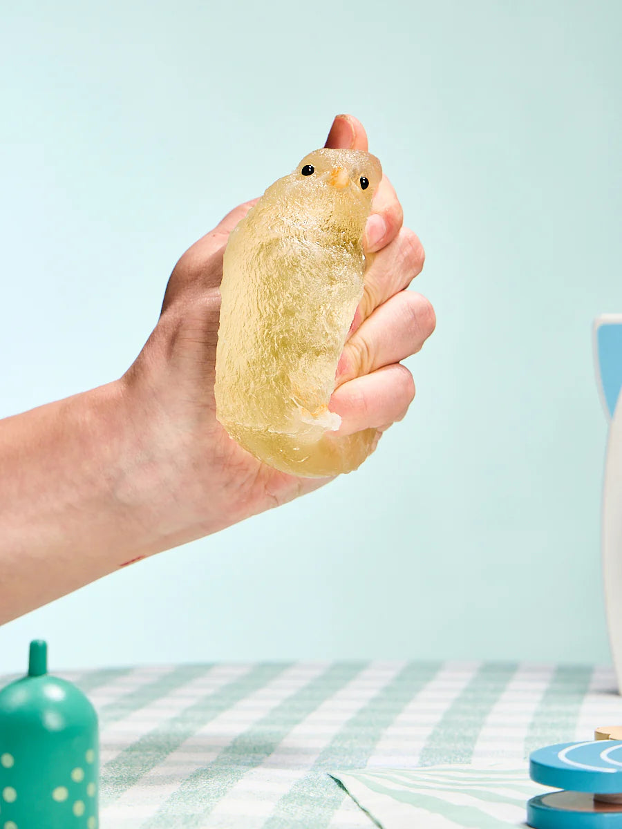 Transparent-yellow Chick Taba Squishy