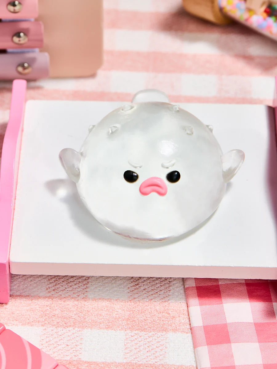 Transparent Pufferfish Taba Squishy