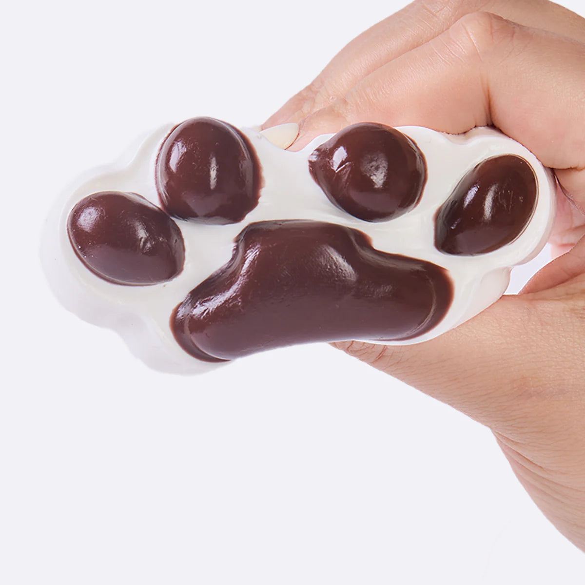 White-Choco Paw Taba Squishy