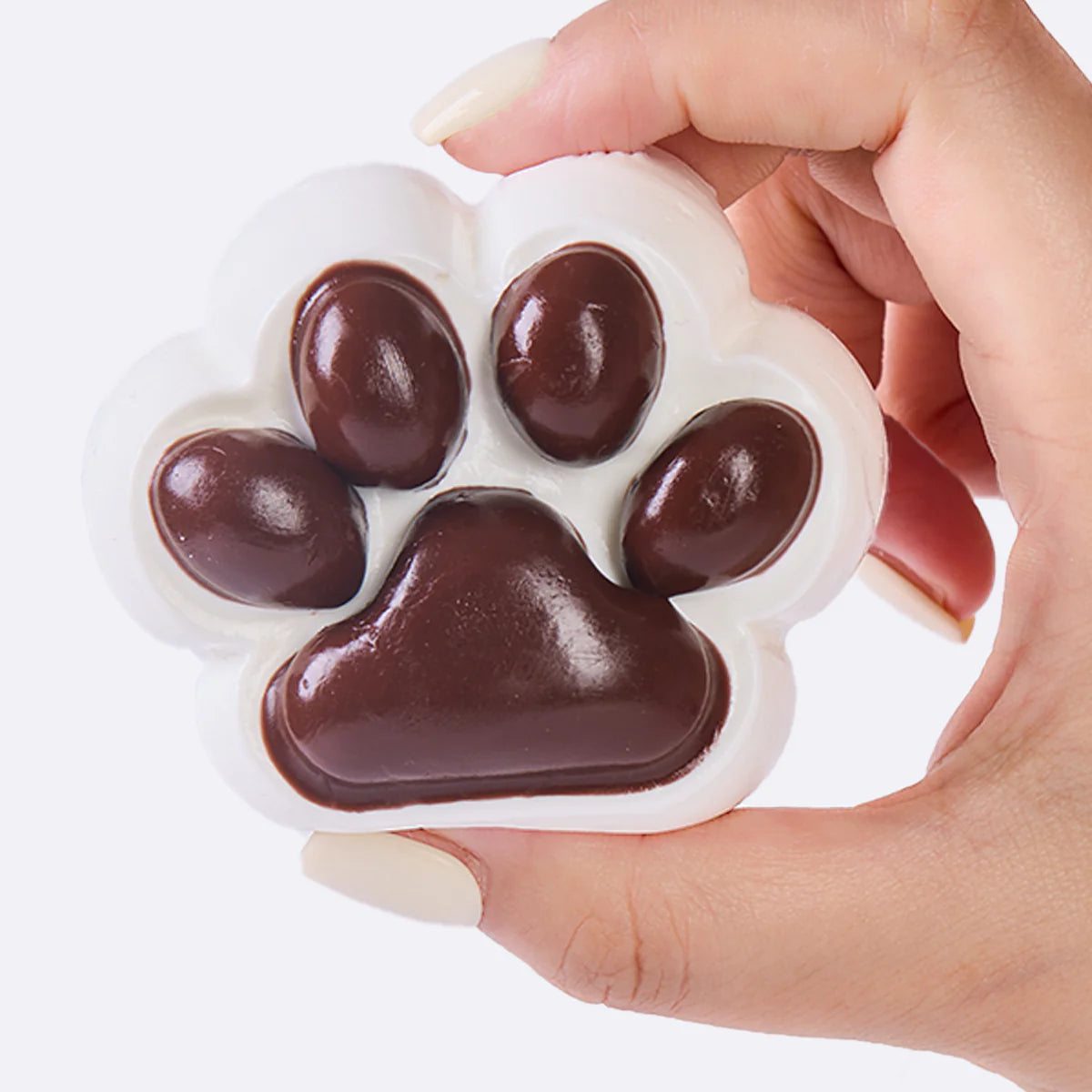 White-Choco Paw Taba Squishy
