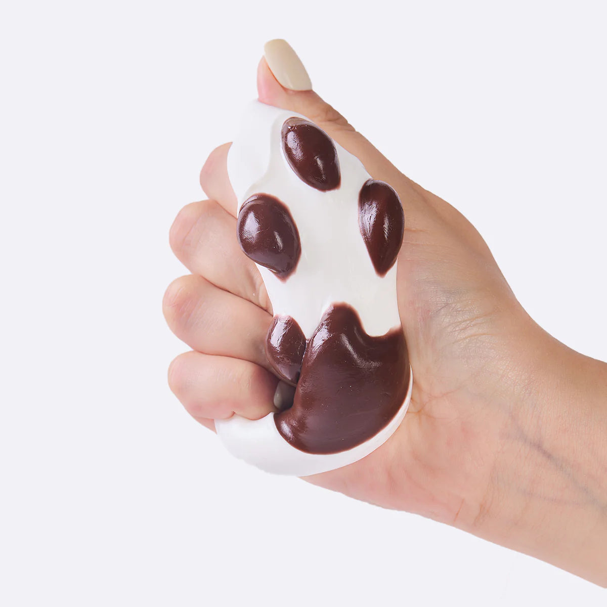 White-Choco Paw Taba Squishy