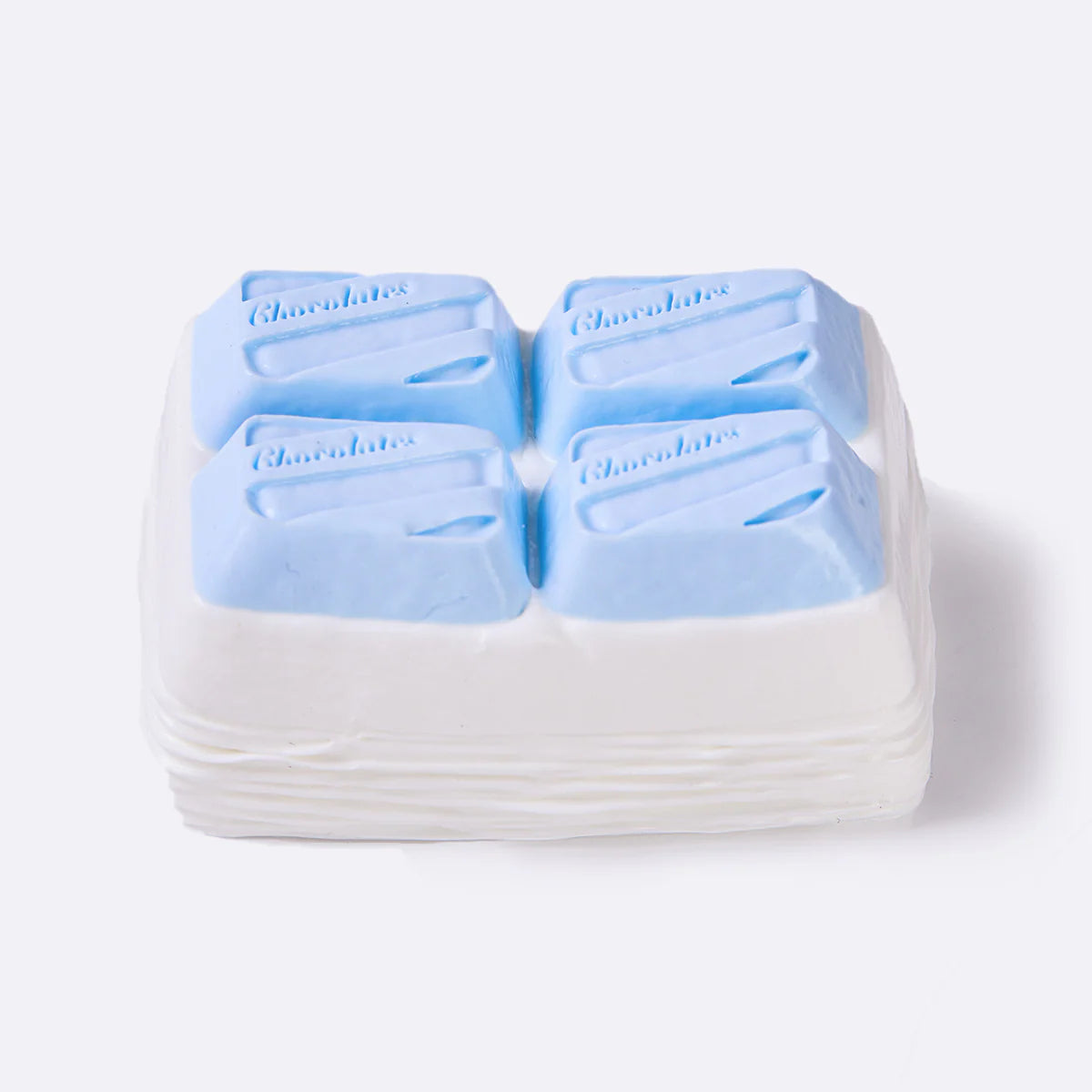 White-blue Chocolate Taba Squishy