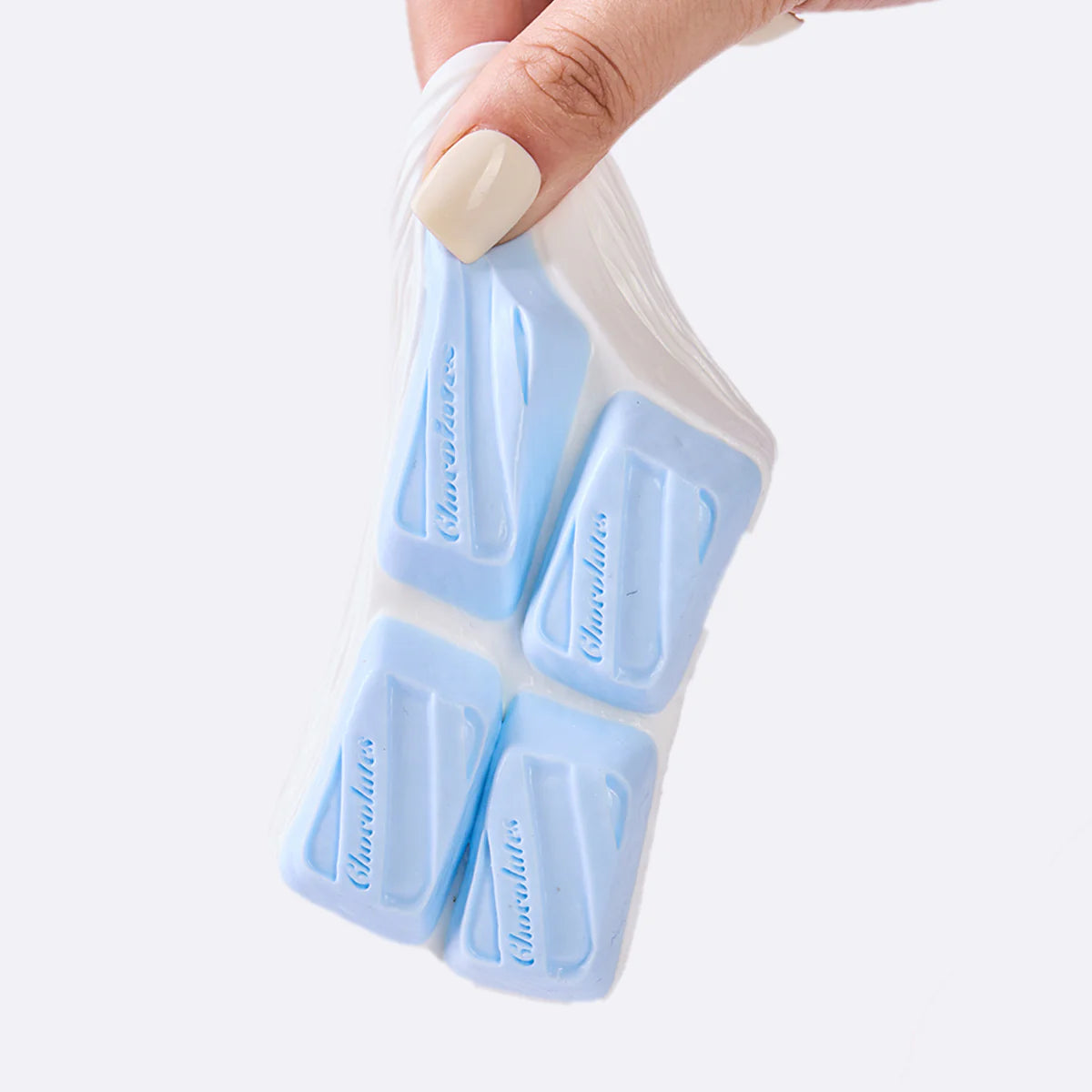 White-blue Chocolate Taba Squishy