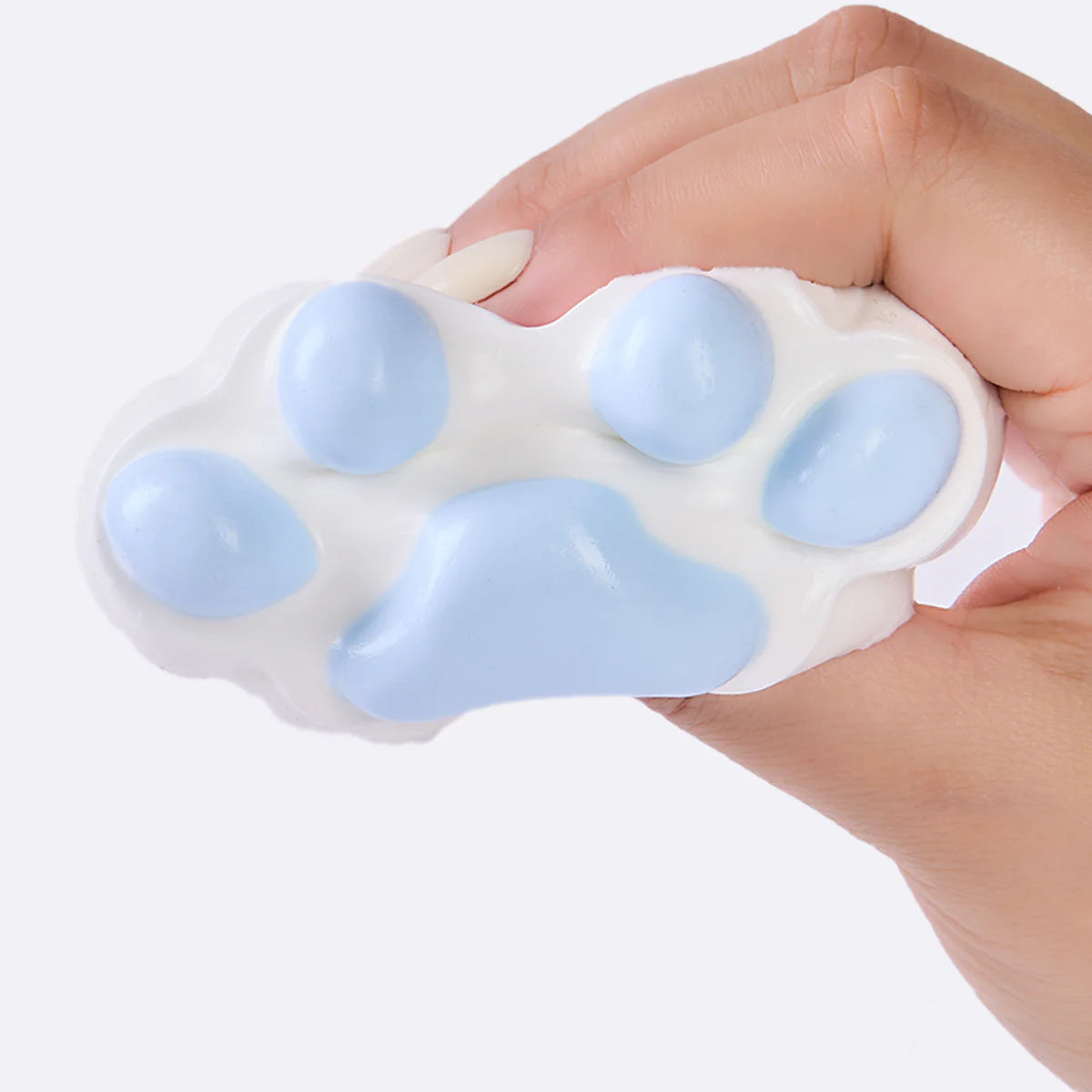 White-blue Paw Taba Squishy